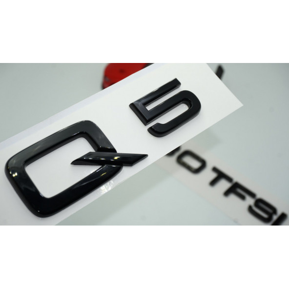 Audi Q5 30 TFSi Parlak Siyah ABS 3M 3D Bagaj Yazı Logo Orjinal Ürün ürün görseli