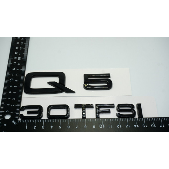 Audi Q5 30 TFSi Parlak Siyah ABS 3M 3D Bagaj Yazı Logo Orjinal Ürün - Resim 3