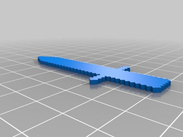 Özelleştirilmiş Minecraft Kılıcı Plastik Aparat - 1