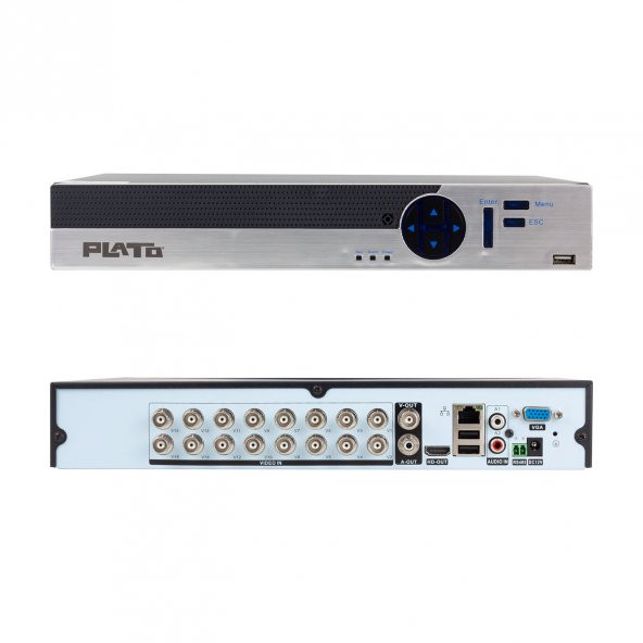 PLATO PL-22034 5IN1 16 KANAL 1080N DVR KAYIT CİHAZI (5 MP DESTEKLİ) (H265)