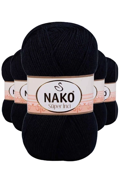 5 Adet Süper İnci El Örgü İpi 100 gr Lacivert 3088 ürün görseli 1