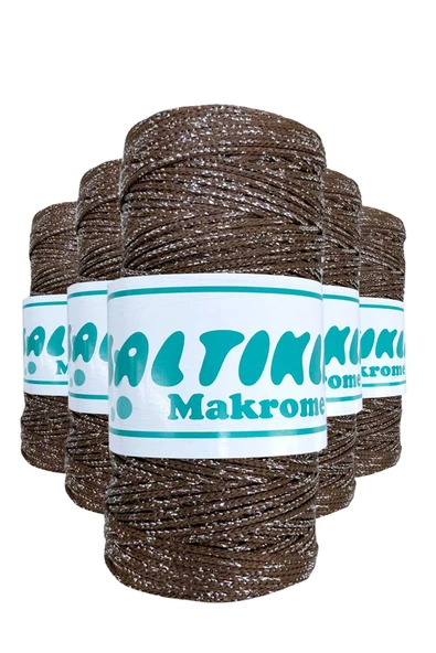 5 Adet Polyester Simli Makrome İpi SG-2080 ürün görseli 1