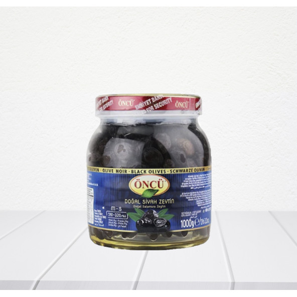 Öncü 1 kg Siyah Yağlı Zeytin M-S(261-320) 1 adet