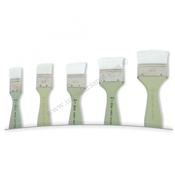 8053 Fırça Zemin Beyaz Sentetik 8053/ No:20 - Resim 2