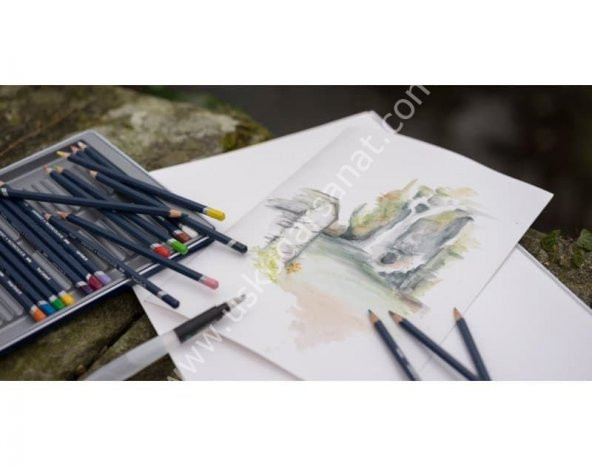 Derwent Waterbrushes Sulu Fırça Set 3lü - Resim 4