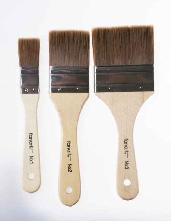 Fanart Academy Gesso Fırça Seti 3 Lü - Resim 2