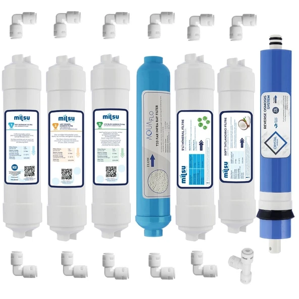 Kapalı Kasa Su Arıtma Cihazı 11li Filtresi Set