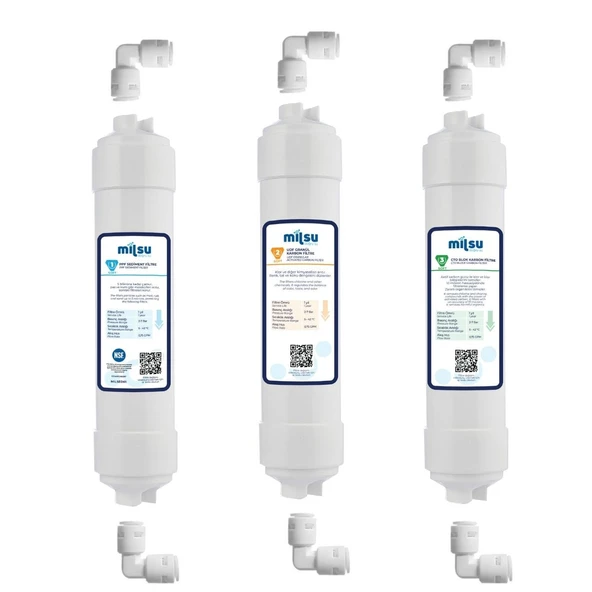 Kapalı Kasa Su Arıtma Cihazı 3lü Su Arıtma Ön Filtre Seti