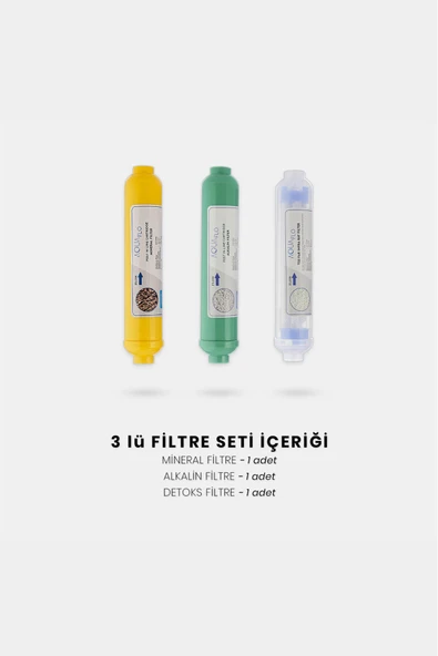 Mineral Alkalin Detoks 3lü Su Arıtma Filtresi - 2