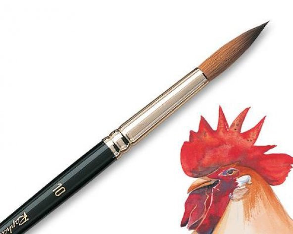 Raphael 8404 Seri Yuvarlak Uçlu Samur Fırça no:5/0 (00000) ürün görseli 1