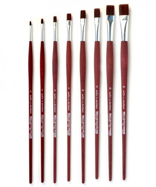 Karin By Da Vinci 8640 Düz Sentetik Fırça No: 6 - Resim 3