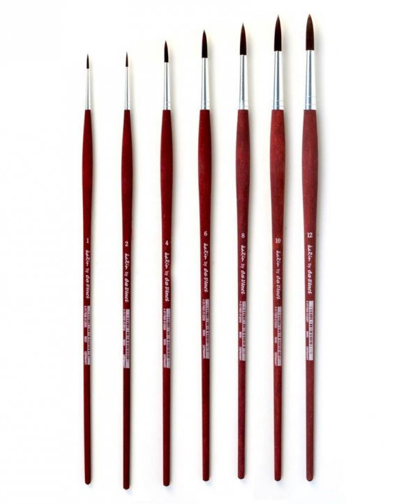 Karin By Da Vinci 8630 Yuvarlak Uçlu Sentetik Fırça No:12 - Resim 4