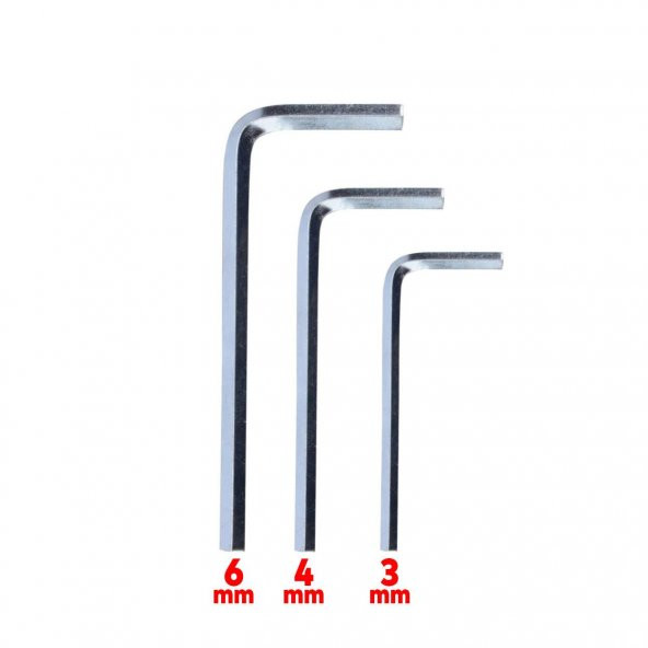 Allen Anahtar Seti 3 Parça Alyan Anahtar Set 3lü - 2