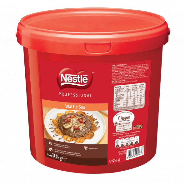 Nestle Professional Waffle Sos Sütlü 10 Kg.
