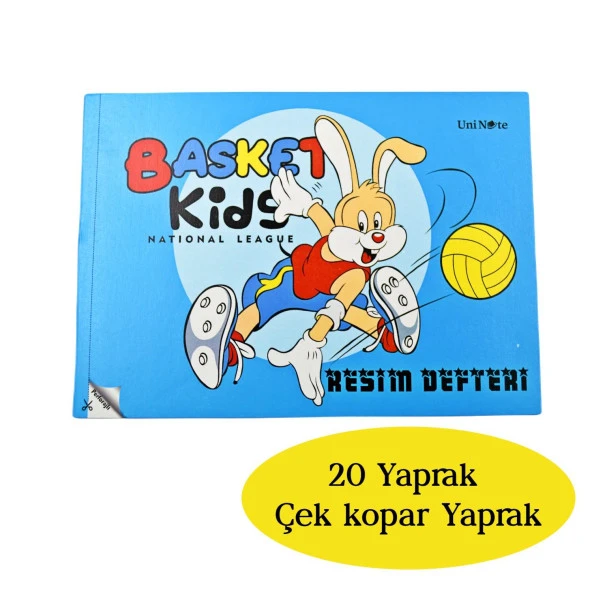 Çınar Uninote Resim Defteri Dikişli Küçük Boy A5 20 Yaprak 12 Adet - 3