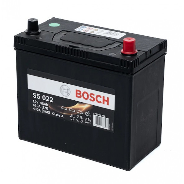 Bosch Akü 12V 55Ah Amper 460A (EN)