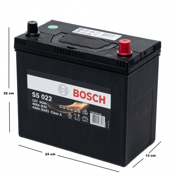 Bosch Akü 12V 55Ah Amper 460A (EN) - 2