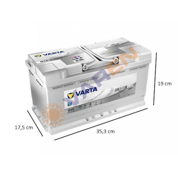 Varta Silver Dynamic G14 (A5) Start-Stop Agm 12 V 95 Ah 850Cca Akü - 2