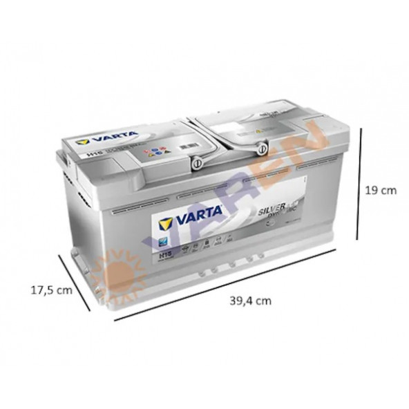 Varta Silver Dynamic H15 Start-Stop Agm 12 V 105 Ah 950Cca Akü - 2
