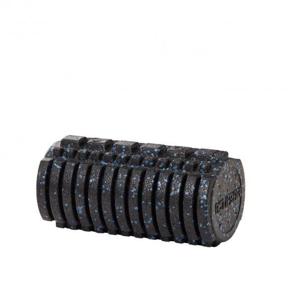 Tırtıklı Masaj Rulosu Foam Roller Orta Sert Mavi + Siyah 30 cm