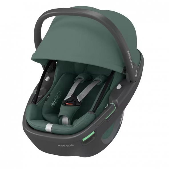 Maxi-Cosi Coral 360 Dönebilir Yatabilir İsofix Bazalı 2'si Bir Arada Ana Kucağı ve Oto Koltuğu Essential Green - 2