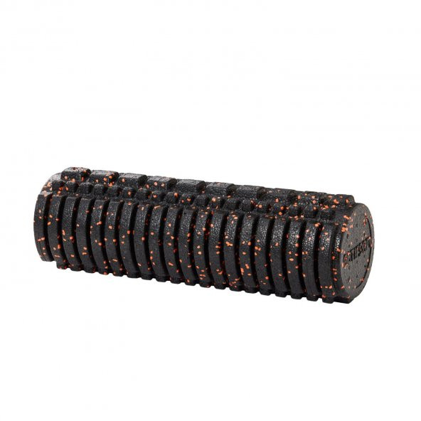 Tırtıklı Masaj Rulosu Foam Roller Orta Sert Turuncu + Siyah 45 cm