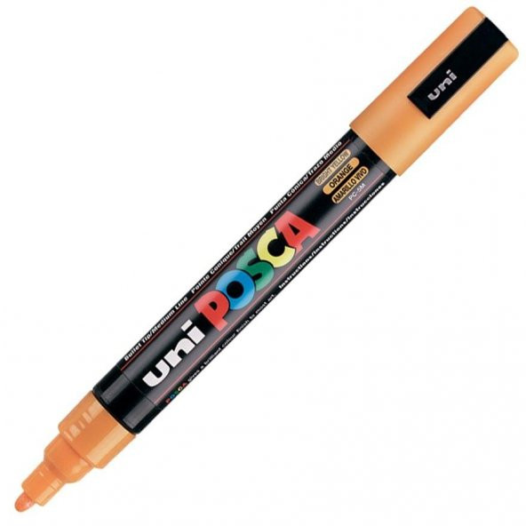 UNI POSCA SU BAZLI MARKOR TURUNCU 1 LI (PC-1MR) - 2