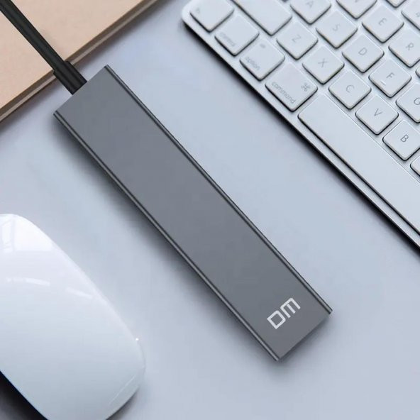 DM CHB011 USB to RJ45 100Mbps Ethernet ve USB Çoklayıcı Dönüştürücü - 2