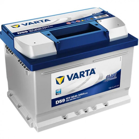 Varta Blue Dynamic D59 Alçak Tip 12 V 60 Ah 540 A(En) Akü