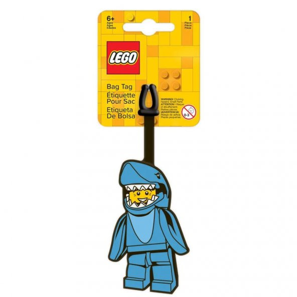 LEGO Gear 5007229 Shark Suit Guy Bag Tag ürün görseli 1