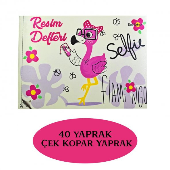 Çınar Uninote Resim Defteri Dikişli Küçük Boy A5 40 Yaprak 1 Adet - 4