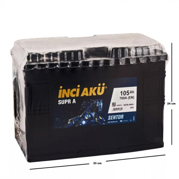 İnci Supr A Sentor 12 V 105 Ah Akü - 2