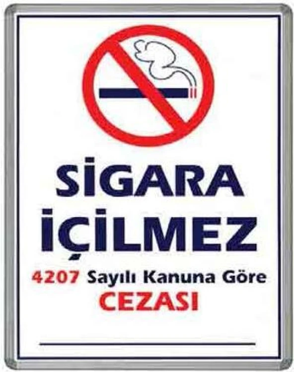Inter Sigara İçilmez Alüminyum Çerçeve 50*70
