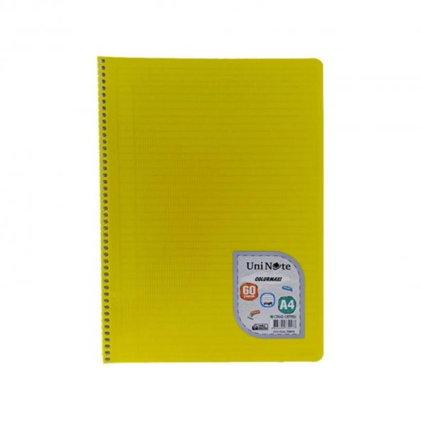 Çınar A4 Colormaxi Spiralli Defter Plastik Kapak Çizgili 60 Yaprak 1 Adet - 6