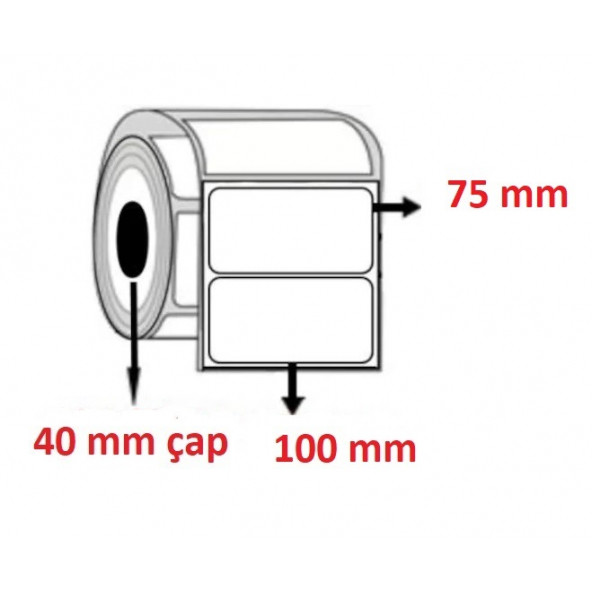 100X75 PVC ŞEFFAF ETİKET ( 500 lü )