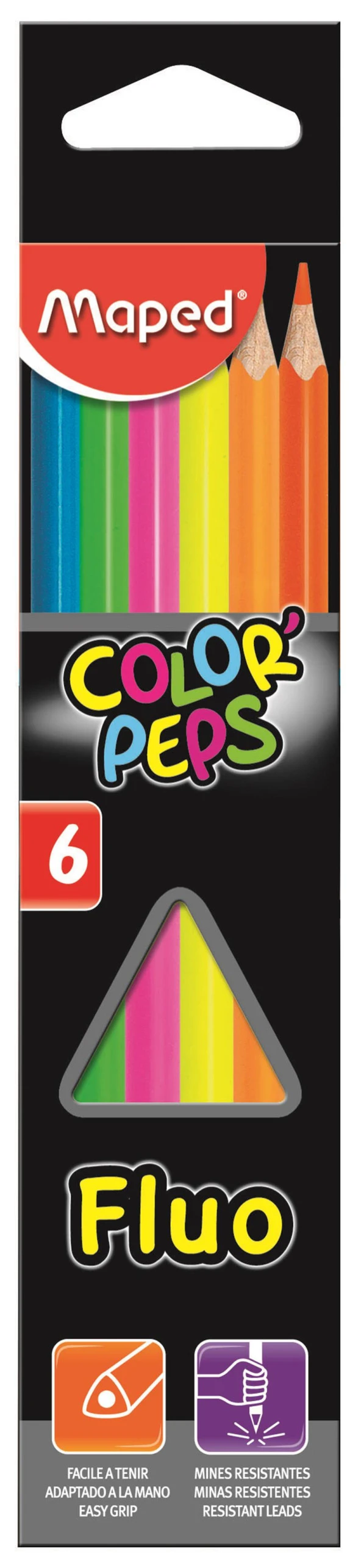 Maped Color Peps Fluo Renkli Kalemler 6 Lı  832003