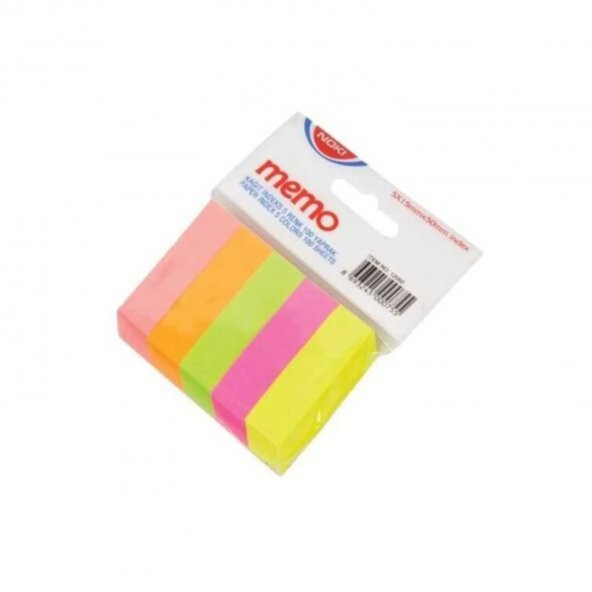 NOKİ MEMO KAĞIT INDEX 5 RENK (POSTIT) AYRAÇ 12060 - 2