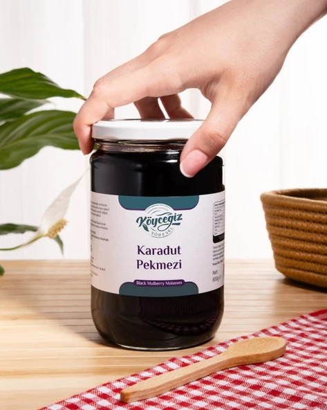 Kb Köyceğiz Yöresel Karadut Pekmezi 800 G Cam Kavanoz - Resim 4