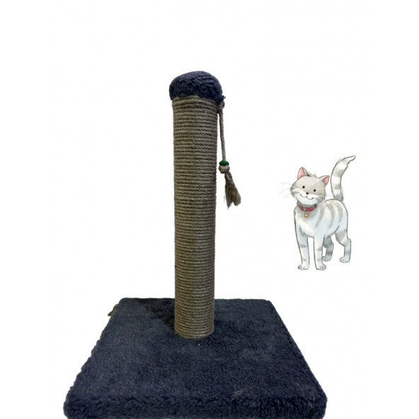 OKYA PETSHOP KEDİ TIRMALAMA TAHTASI-42 CM  GRİ