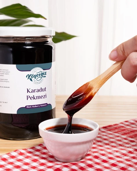 Kb Köyceğiz Yöresel Karadut Pekmezi 800 G Cam Kavanoz - Resim 5