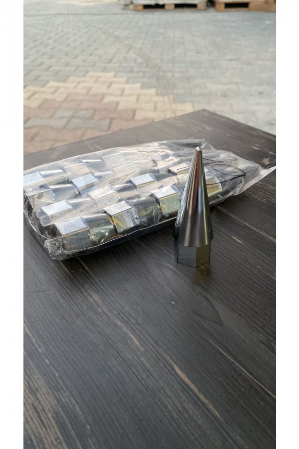 Sivri Mermi Bijon Kapağı Krom ve Sökme Aparatlı 19 mm - 2
