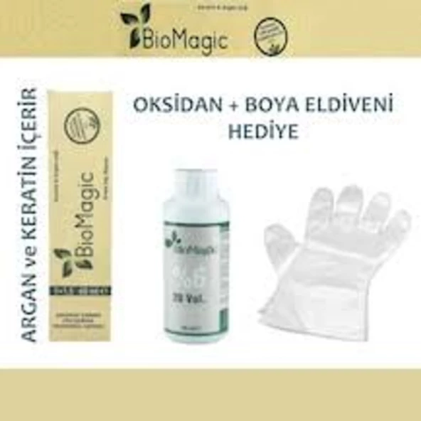 Biomagic Organik Sertifikalı Saç Boyası 60 Ml+Oksidan 90 Ml (398377272)