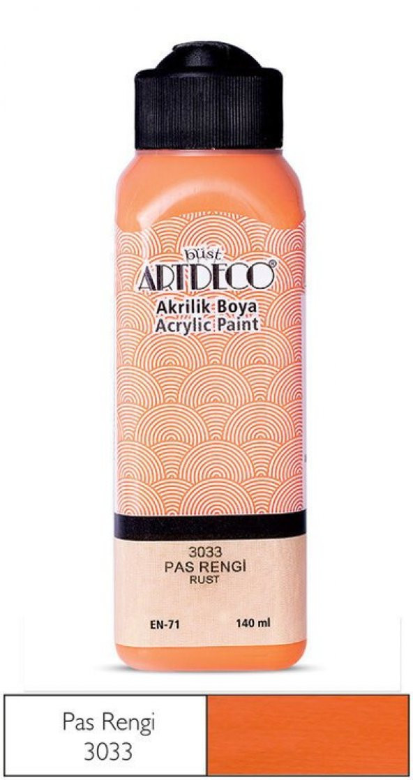 Artdeco Yeni Formül Akrilik Boya 140 ml 3033 Pas Rengi