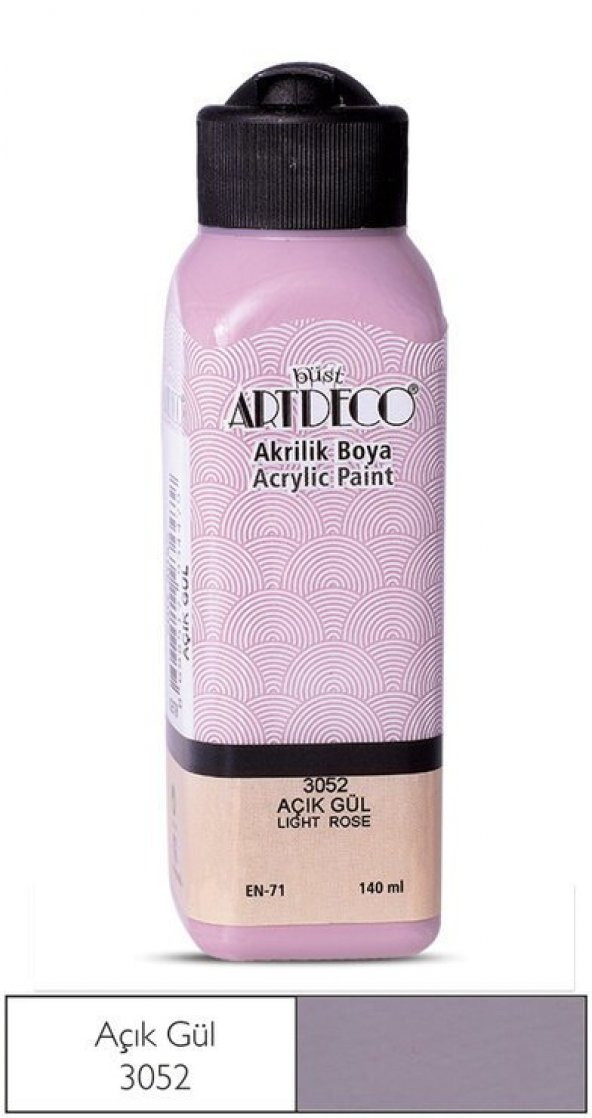 Artdeco Yeni Formül Akrilik Boya 140 ml 3052 Açık Gül ürün görseli 1
