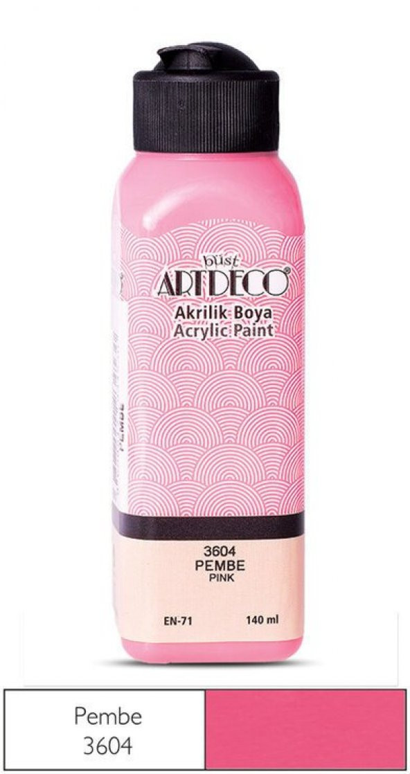Artdeco Yeni Formül Akrilik Boya 140 ml 3604 Pembe ürün görseli 1