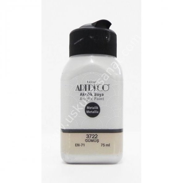 Artdeco Metalik Akrilik Boya 75 ml 3722 GÜMÜŞ ürün görseli 1