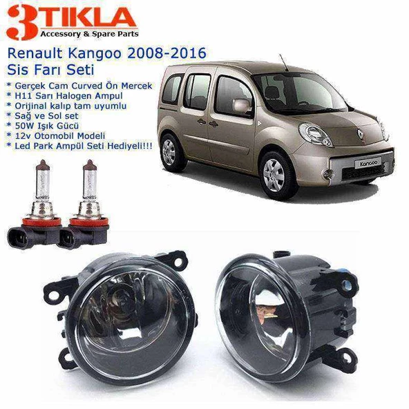 Renault Kangoo 2008-2019 Sis Farı Set  Oem:  8200074008