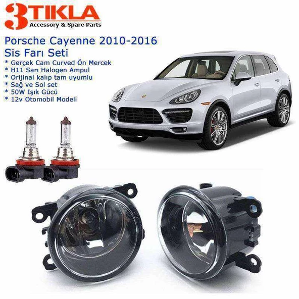 Porsche Cayenne 2010-2016 Sis Farı Set  Oem:  8200074008