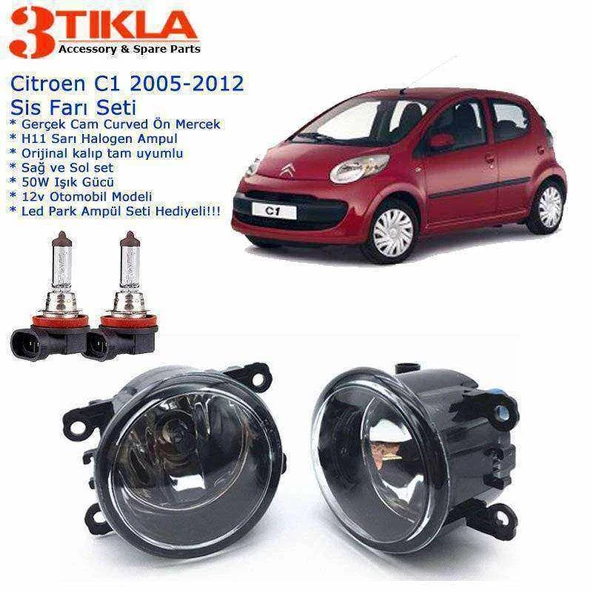 Peugeot 107 Sis Farı Set  Oem:  8200074008