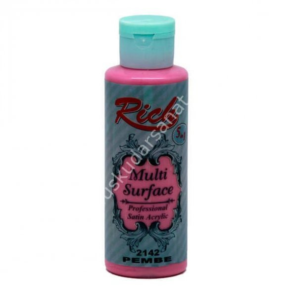 Rich Multi Surface Her Yüzey İçin Akrilik Boya 130 cc. 2142 PEMBE ürün görseli 1